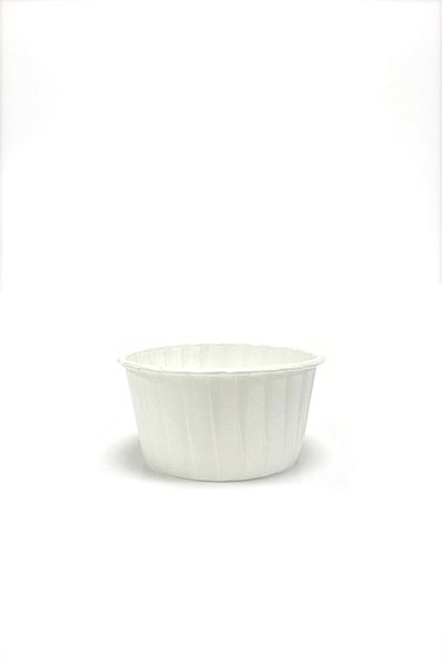 Trend Hediye Sepeti 50 Pieces Large Size XL White Muffin Cupcake Mold Jumbo Cake Capsule, Airfryer Compatible
