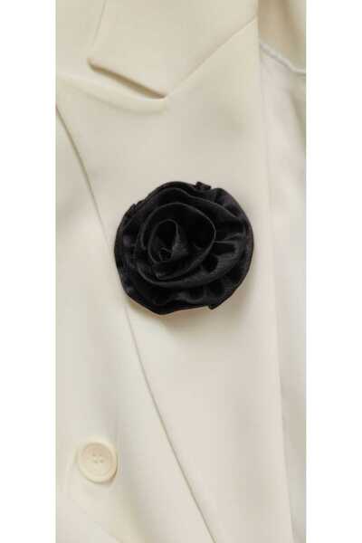 Peki Takı ve Tasarım Aksesuar SİYAH GÜL BROŞ