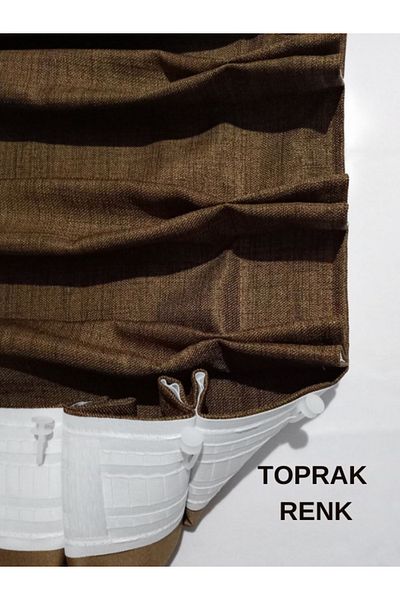 MebelPort Curtain 100% Blackout Linen Background Curtain 1x2.5 Pleated