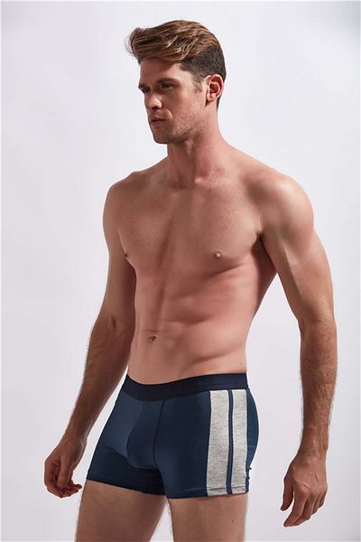 josejuan 3-Piece Men's Boxers Koton Lycra Side Double Striped 1007