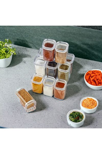 NY HOME 6 Pieces of Spice Rack with Gasket and Gift Label