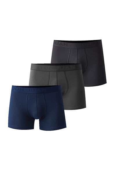 josejuan Anvelopă cu litere din lycra boxer pentru bărbați din 3 piese 1011