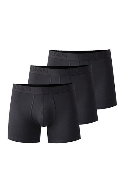 josejuan Pachet de 3 bărbați boxer din bumbac lycra cu talie scrisă cauciuc 1011