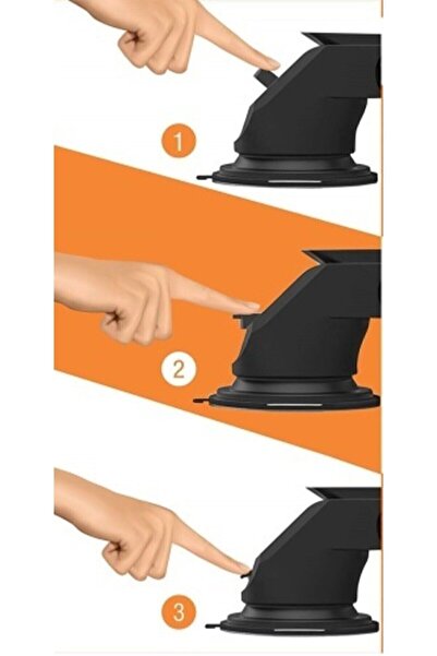 mimtec Araç Içi Uzayan Ayarlanabilir Cam Ve Torpido Için Vantuzlu Oval Telefon Tutucu