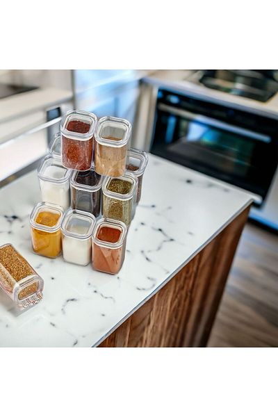 NY HOME 12 Pieces Spice Rack with Gasket and Gift Label