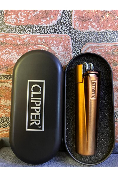 Clipper Orijinal Full Metal Taşlı Ve Gazlı Özel Kutulu Çakmak