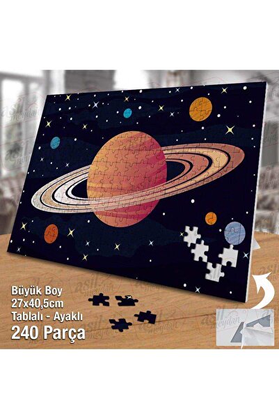 Genel Markalar Gezegenler - Bilim - Galaksi Yapboz - Ayak Destekli Çerçeveli ...