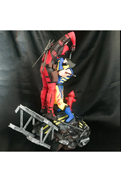 Genel Markalar Wolverine Vs Deadpool Obje Wolverine Figür Deadpool Figür Marv...