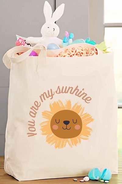 Cemira You Are My Sunshine Lion Sun Geantă pentru copii, geantă de jucărie, geantă cu cărți, geantă tote geantă din pânză