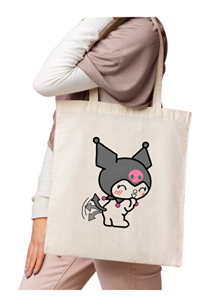 Cemira Υφασμάτινη τσάντα δώρου Kuromi Tote Bag