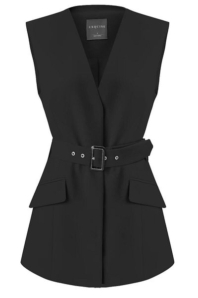 Exquise Belt Detailed Vest
