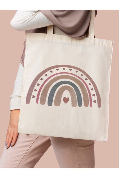 Cemira Bohemian Rainbow Rainbow Tote Bag Cloth Bag