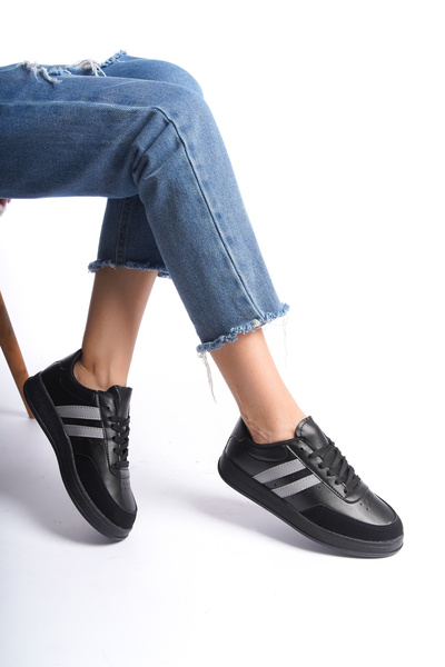 Moda Değirmeni Black-Grey Women's Sneakers BG1147-101-0006