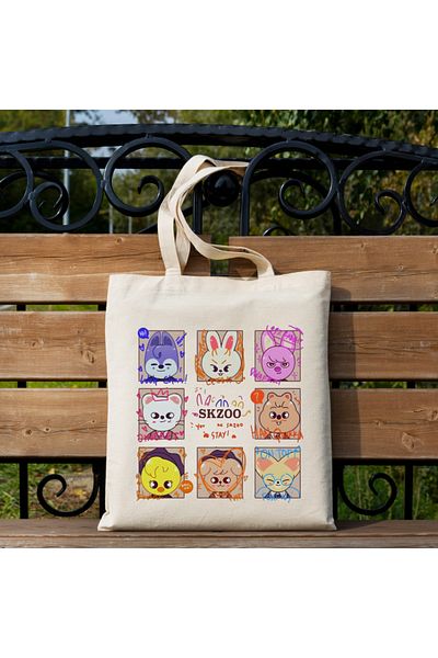 Cemira υφασμάτινη τσάντα Stray Kids Skzoo Tote Bag