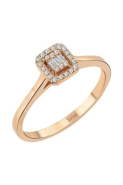 Sirius Pırlanta Rosea Stella Baget Pırlanta Yüzük