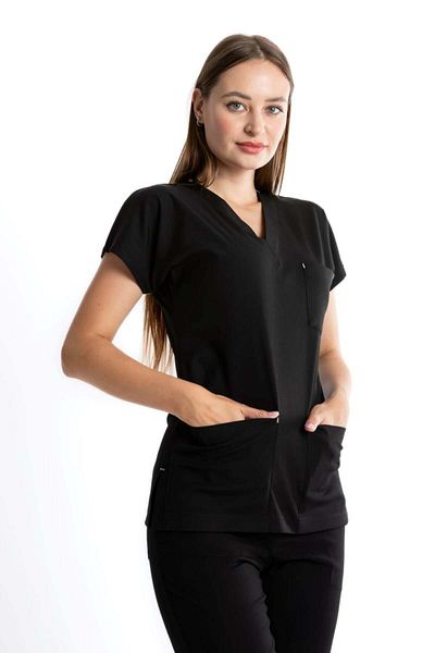 Uçak Medikal BLACK CORE-FLEX FEMEI LYCRA SINGLE TOP
