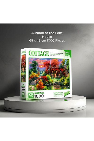 Ks Games 1000 Piece Autumn Puzzle in Lake House