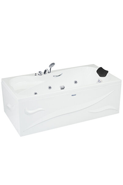 Waterway Lakewood Jakuzi 160x80 H:55 Bonus Hidromasaj Sistemli Küvet Gövde Me...