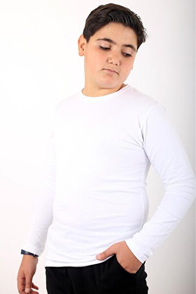 Çiggo Kids 4-Piece Unisex (Girl-Boy) Plain Cotton Basic Long Sleeve Badi