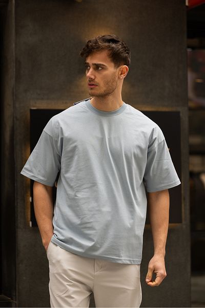 3MODA Ανδρικό μπλουζάκι Oversize απλό βαμβακερό