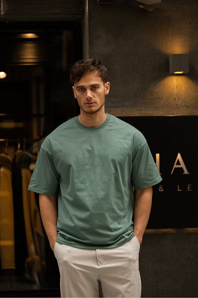 3MODA Ανδρικό μπλουζάκι Oversize απλό βαμβακερό