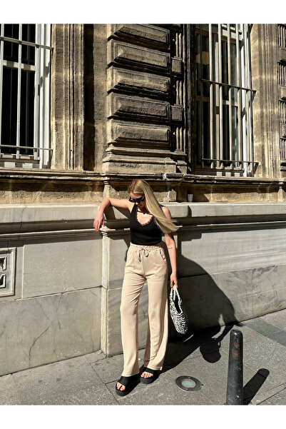 AFROGİYİM Pantaloni de damă cu croială relaxată