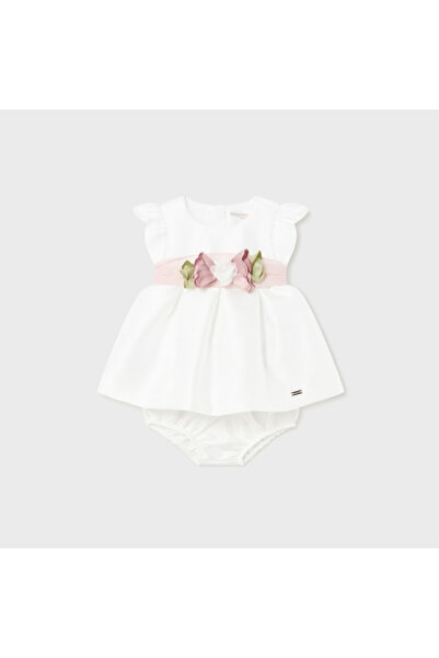 MAYORAL طفلة التفتا حفل، Mevlüd، فستان سيروموني أبيض L24Y1823