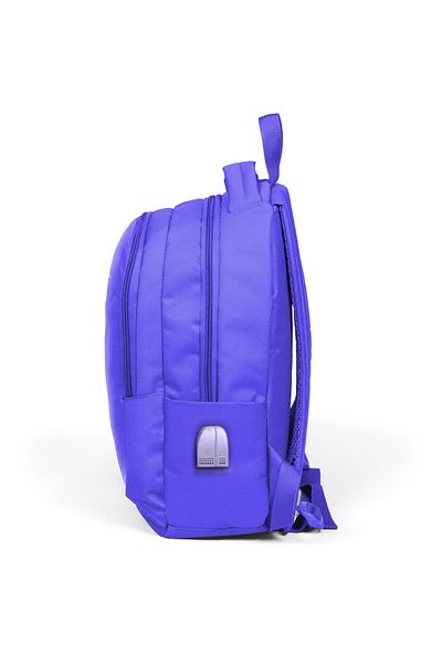 Coral High Rucsac pentru școală pentru copii, lavandă, cu trei compartimente, cu USB 24315