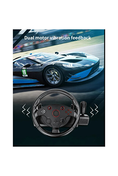Ozmik T6 Racing Whell Ps4 Xbox Switch Pc Uyumlu Direksiyon Seti