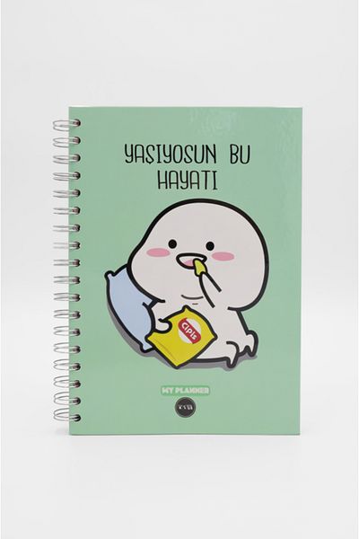 EFBUTİK You Live This Life - Ringed Planner Notebook Agenda