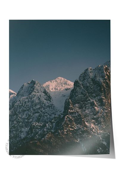 Postifull Mountain No:5 - Αφίσα με τυπωμένη φωτογραφία χωρίς πλαίσιο, διακόσμηση τοίχου σαλονιού, κουζίνας, σαλονιού και αίθουσας