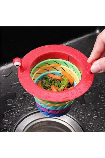 BarkoFix 6-Stage Colorful Sink Strainer - Kitchen Drain Stopper