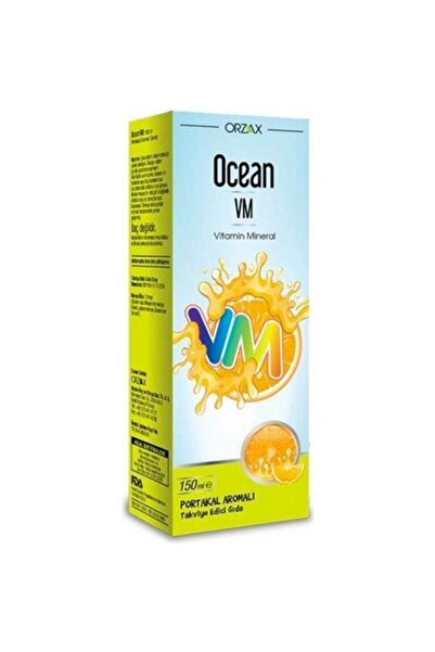 Orzax Ocean Vm Vitamin Mineral Portakal Aromalı Şurup 150 ml