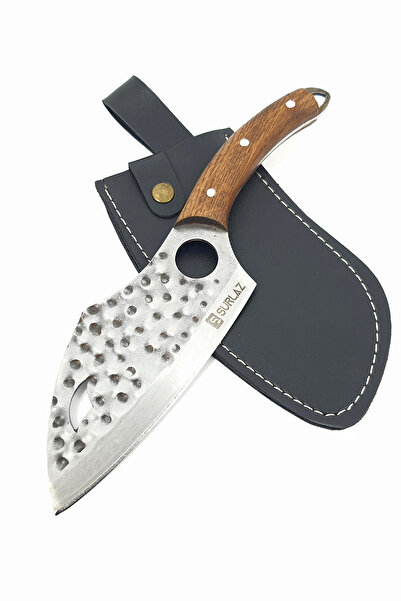 SürLaz Outdoor Bıçak Satır Bushcraft Kamp Bıçağı Av Bıçağı Deri Kılıflı Özel ...