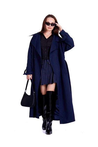 Fashinyou Women's Button Detailed Trench Coat
