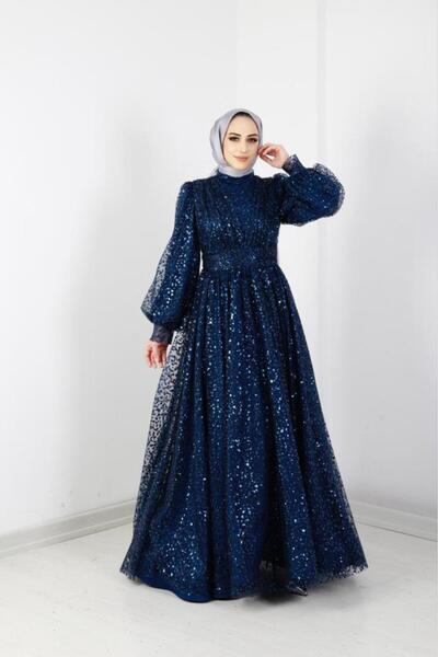 AbiyeSultan Kadın Tesettür Abiye - Melisnur Prenses Abiye - Söz Nişan Abiye -...