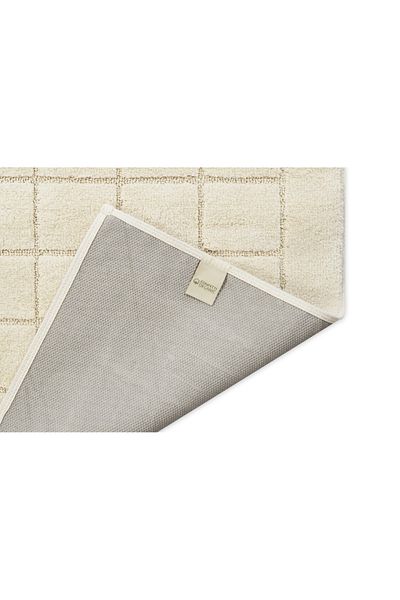 Confetti Ccl Uni 17725 - Natural-Ecru Bath Mat, 57X100 and 50X57 Set of Two