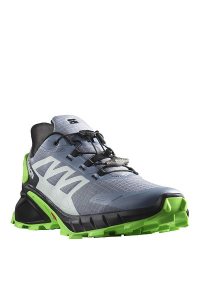 Salomon Pantofi de alergare pentru bărbați gri-verde - SUPERCROSS 4 L 47315800