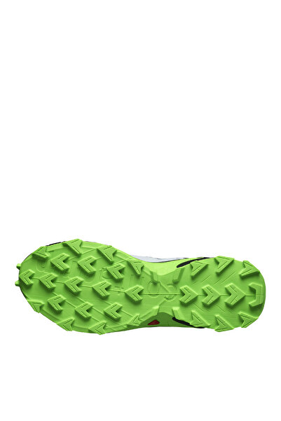 Salomon Šedo-zelené pánské běžecké boty L47315800_supercross 4