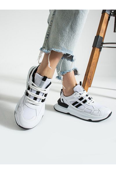 Alemdar Shoes JONY White-Black Women's Sneakers