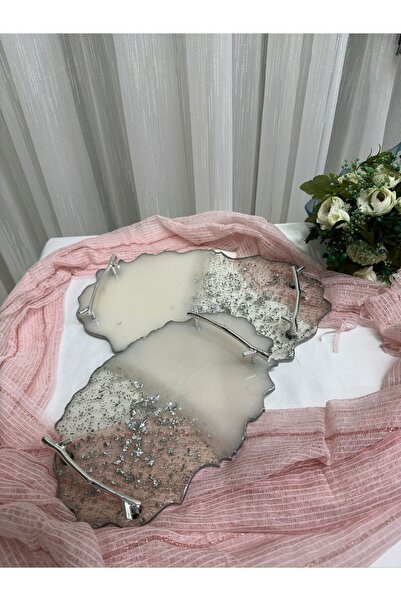 filiz kına Tavă de logodnă, tavă de mire, tavă de prezentare 2 bucăți epoxidi...