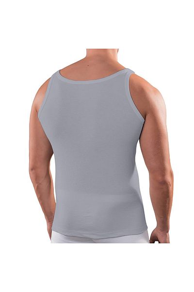 ANTHONY JACKSON Box of 5 Premium Classic Men's Undershirt Alexander Extra Long - Combed Fine Ribbed Organic Cotton