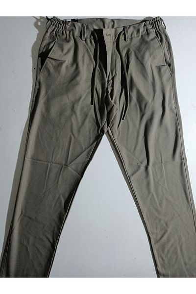ATLIHAN Jivensi jagger elastic waist lace-up slimfit pants