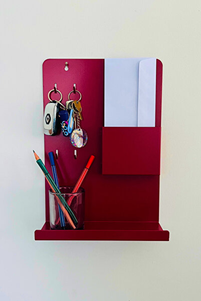 Yakacihome Handy Çok Amaçlı Metal Posta Kutusu Duvar Rafı Anahtarlık