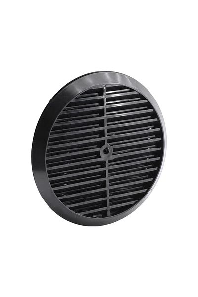 NZB Natural Gas Combi Ventilation Round Kitchen Glass Vent Black 18 cm Air Flow Duct Safety Gas Vent
