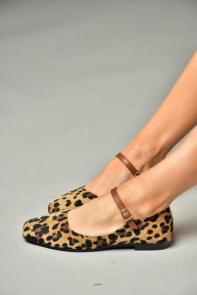 Fox Shoes S726252502 Dámské baleríny Leopard Suede