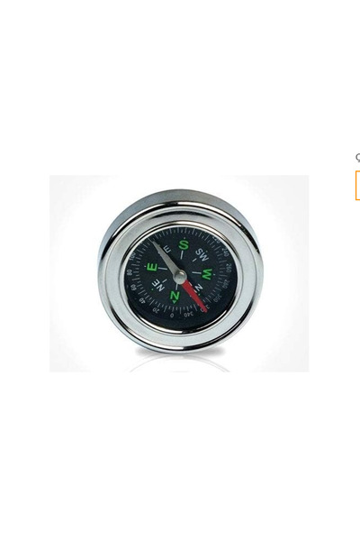 Tahtakale Dünyası Çelik Büyük Boy 7.5 cm Profesyonel Pusula Paslanmaz Taşınab...