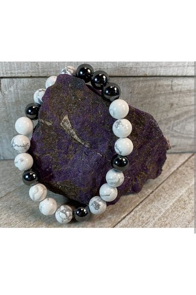 Starfish Onyx Howlite Women's / Men's Modern Bracelet