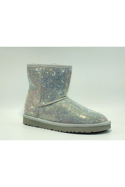 Guja Shimmering Stoned Fur Lined Boots (Mold Size 1)