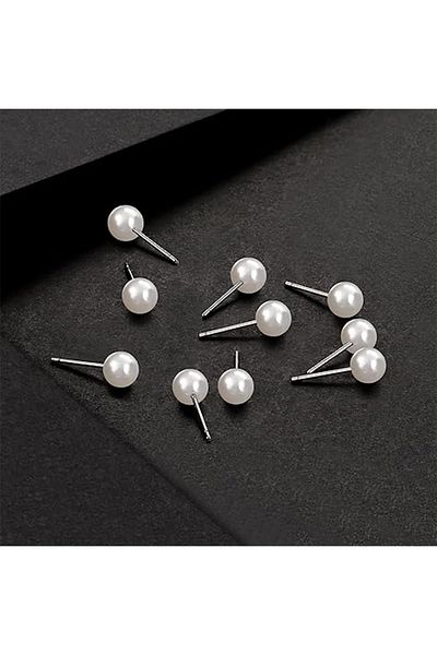 Öte Beri Hayallerin Ötesi Öteberi Silver 316 L Stainless Tarnish Antiallergic 1 Pair Bulk Earrings Set